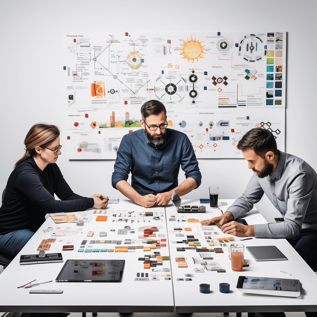 Itinai.com knolling of a russian scrum master talking with mobi 1dbc62df ef7e 4053 b988 e759721b134a